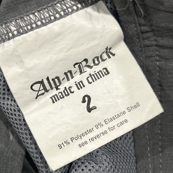 Alp-n-Rock Shorts Womens 2 Hybrid Hiking Gray 32” Waist Bermuda Modest 9” Inseam - Picture 3 of 5